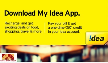 India Desire : My idea App Bill Payment Offer: Get Rs. 50 Cashback On Bill Payment [No Minimum Transaction]